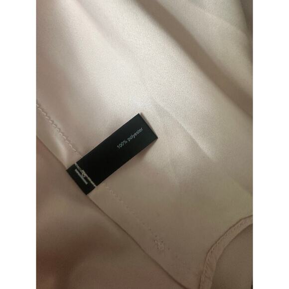 The Limited Blush Pink Ruffle Chiffon Midi Dress Size 8 Spaghetti Strap NWT - Picture 4 of 5